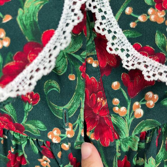 Vintage Kalula Kids Festive Floral Dress 4T - Picture 8 of 8